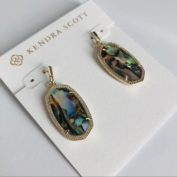 Kendra Scott Gold Dani Abalone Earrings - Picture 11 of 13